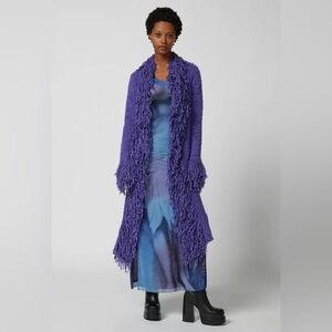 UO Cher Fringe Duster Cardigan